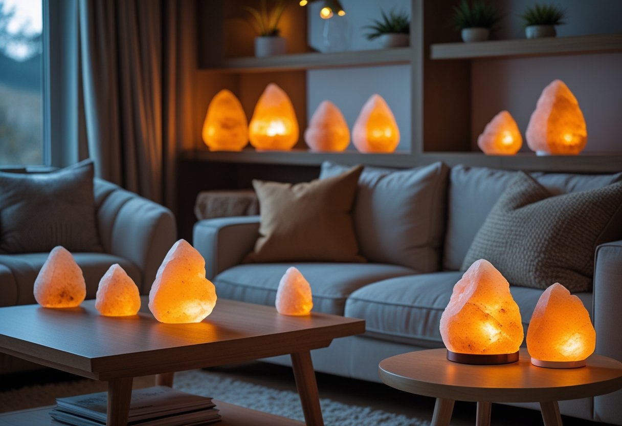 Skab den perfekte stemning i hjemmet med hyggelig belysning med saltlamper